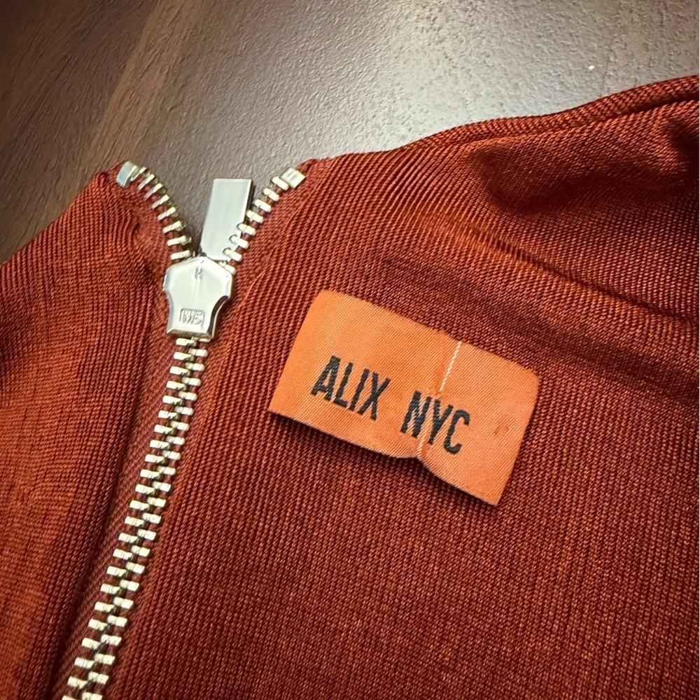 ALIX NYC Jordan One Shoulder Mini Dress Copper (106) - Picture 6 of 8